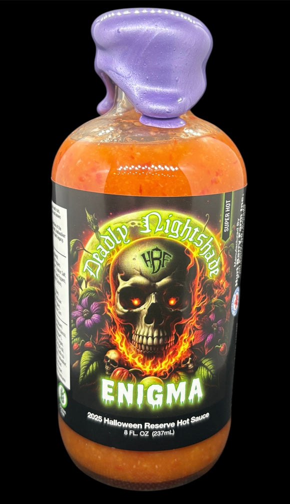 Deadly Nightshade “Enigma” 2025 Halloween limited reserve hot sauce (super hot)